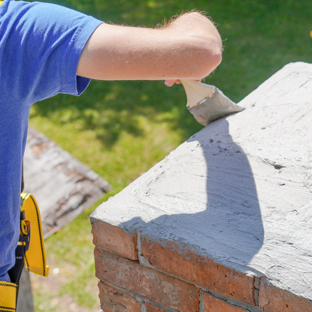 Chimney Crown Repair in Natick MA