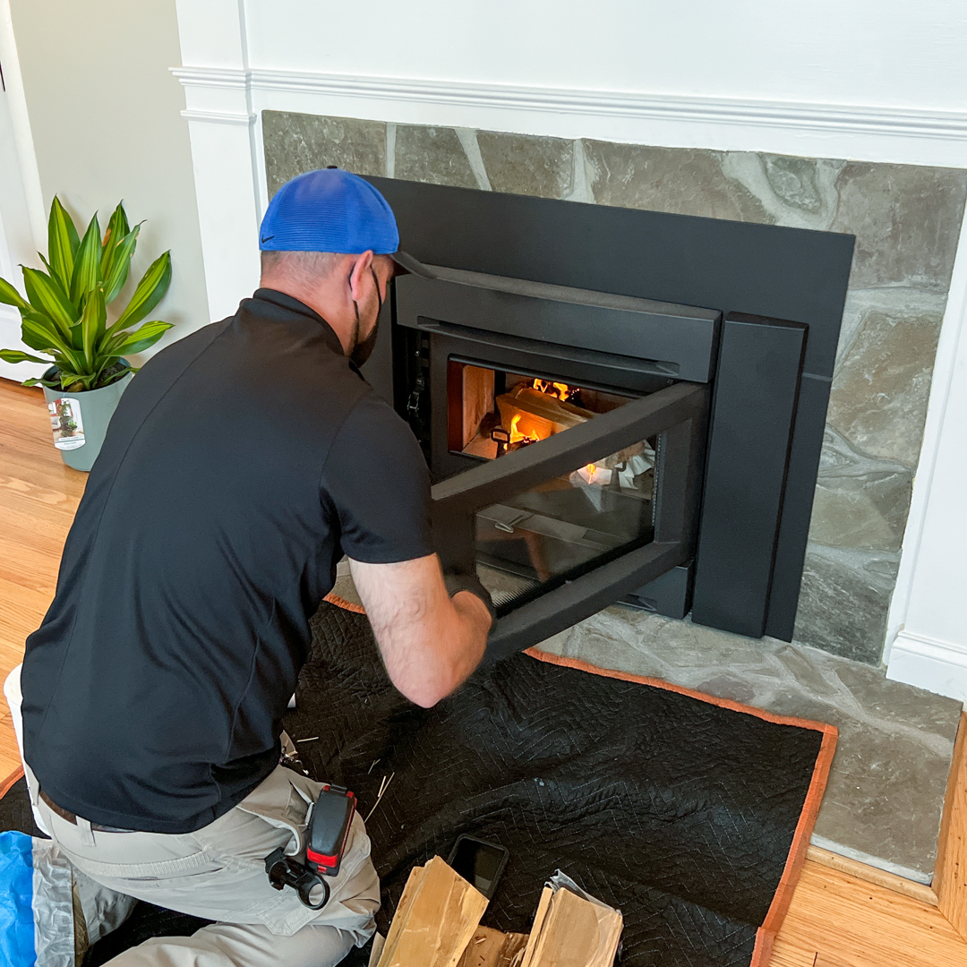 Pellet Stove Insert Installation in Wrentham MA