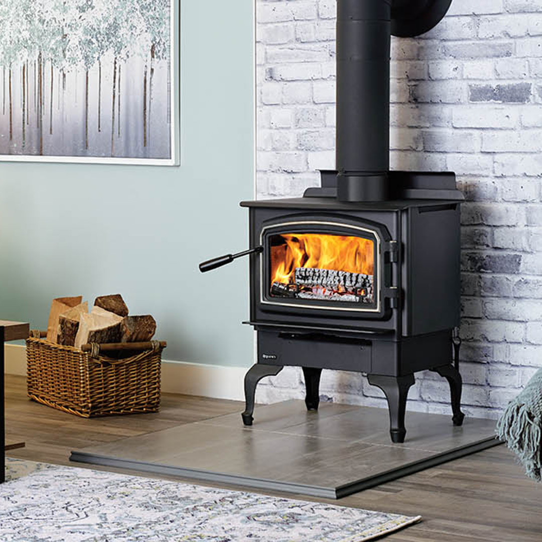 Wood burning stove installation in Westborough, MA