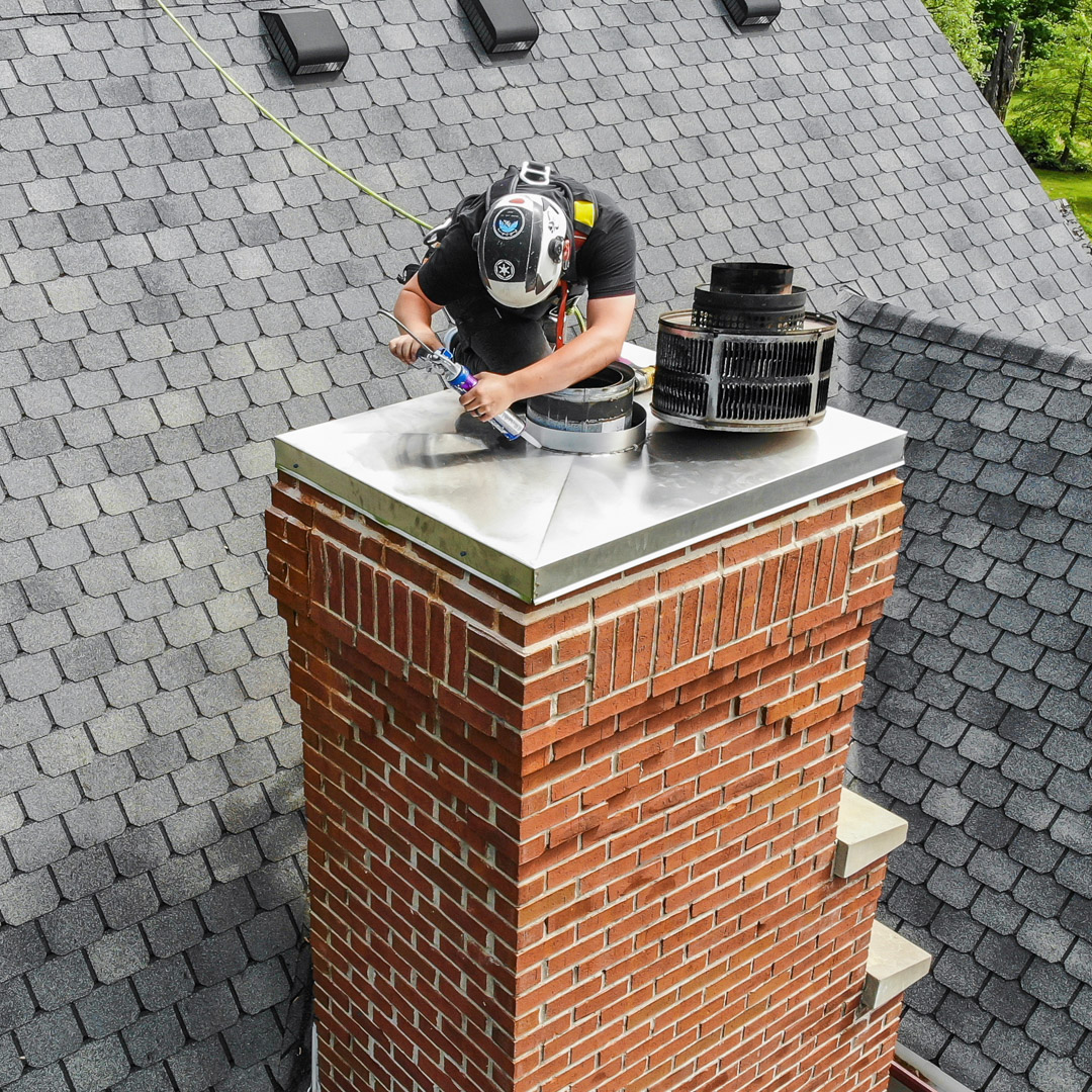 Installing new chimney chase covers and other chimney repairs in Lincoln, RI