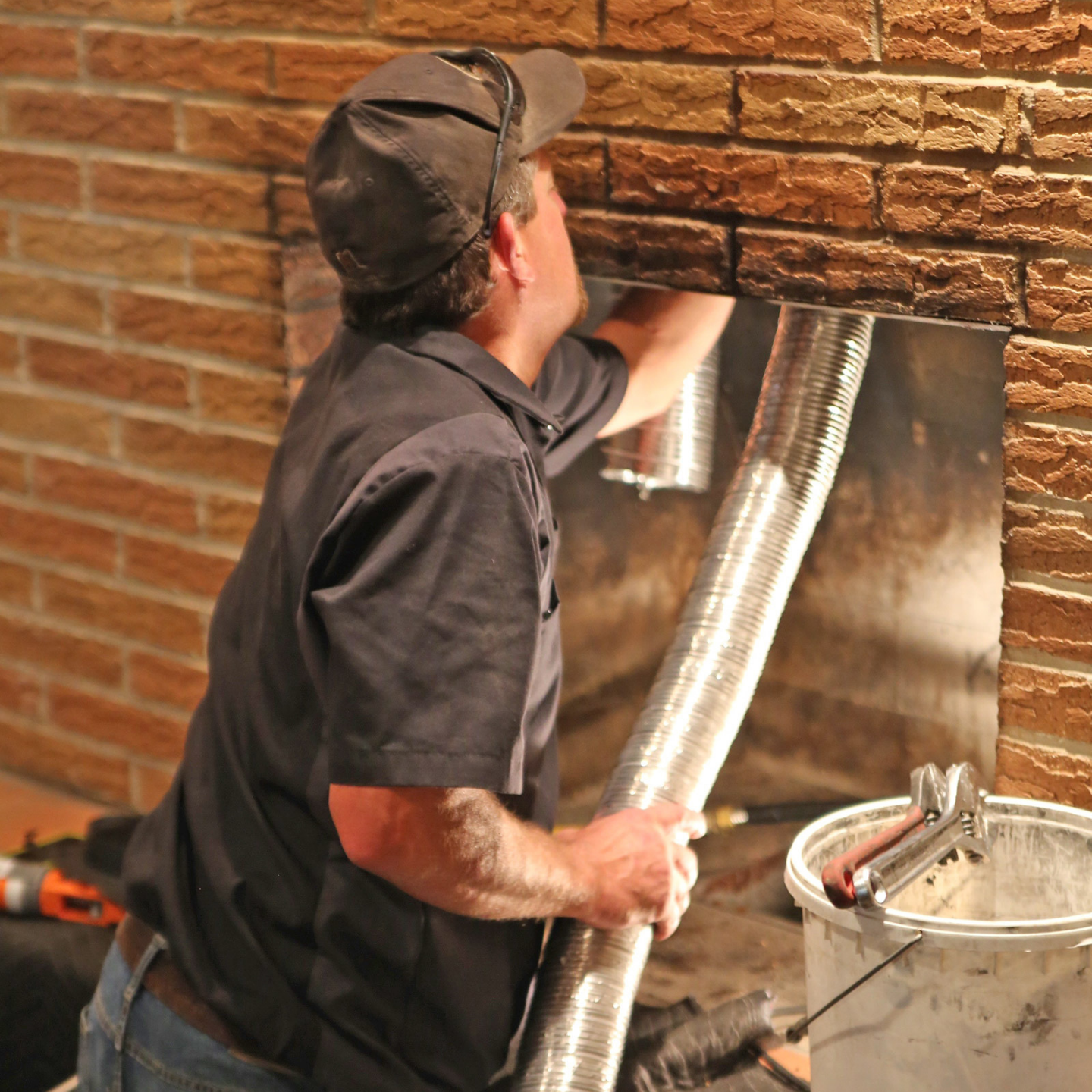 Chimney liner in Smithfield, RI.