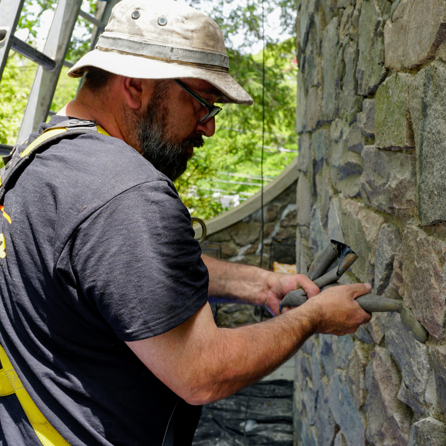 Tuckpointing and masonry repair in Cumberland, RI.