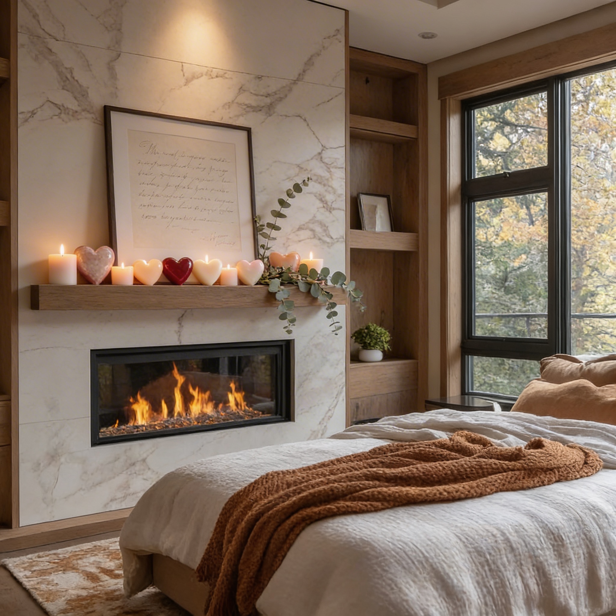 Decorative mantel in Norwood, MA