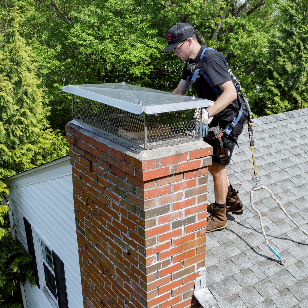 Installing new chimney caps and other repairs in Pawtucket, MA